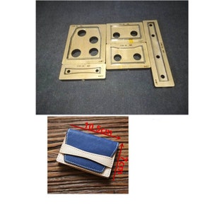 Visitenkartenetui Leder Stanzform, Visitenkartentasche Leder Stanzform Set, Lederhandwerk Kraft Werkzeug, handgefertigte Cutters