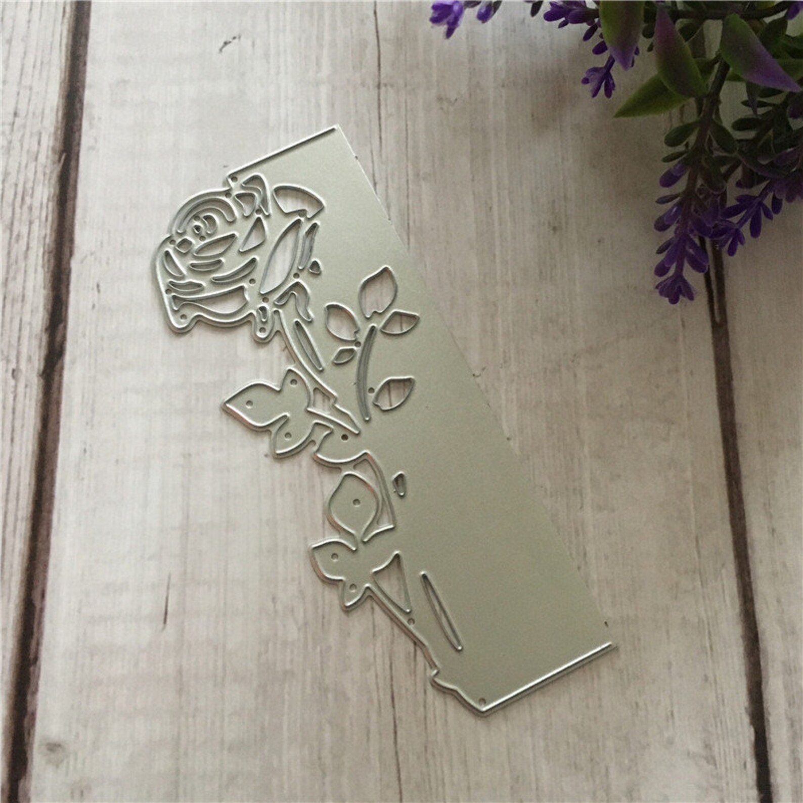 Rose Handmade Card Scrapbook Metal Die Cutflower Metal - Etsy