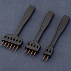 Läderstansning Rundskärande stanshål Handgjord DIY lädervarustymmande stansning 1,0 mm