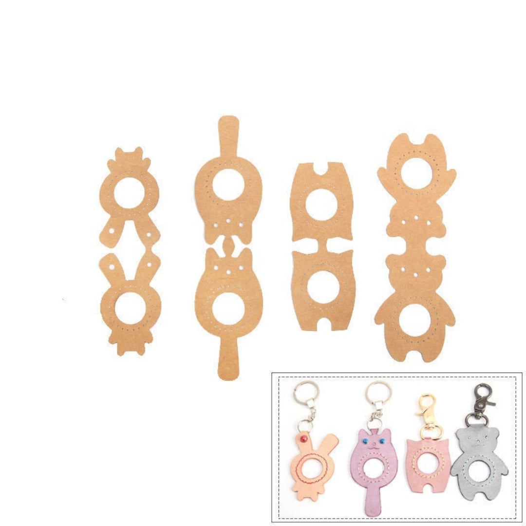 Leather Cutting Die Cut Mold,animal Shape Keychain Leather Punch Die Set,rabbit Bear Cat