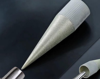 Round punch grinder,Circular punching and polishing,DIY manual leather grinding tool,Diamond sand outer layer+304 stainless steel inner core