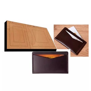 Minimalistische Kartentasche Stanzform, Einfachheit Visitenkartentasche DIY Leder Stanzer Set, Lederhandwerk Kraft Werkzeugset