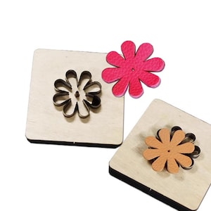 Flower Shape Leather Cutting Die, cute DIY Flower Custom Leather Punch Die Cut Mold, Leather Crafts Kraft Tool