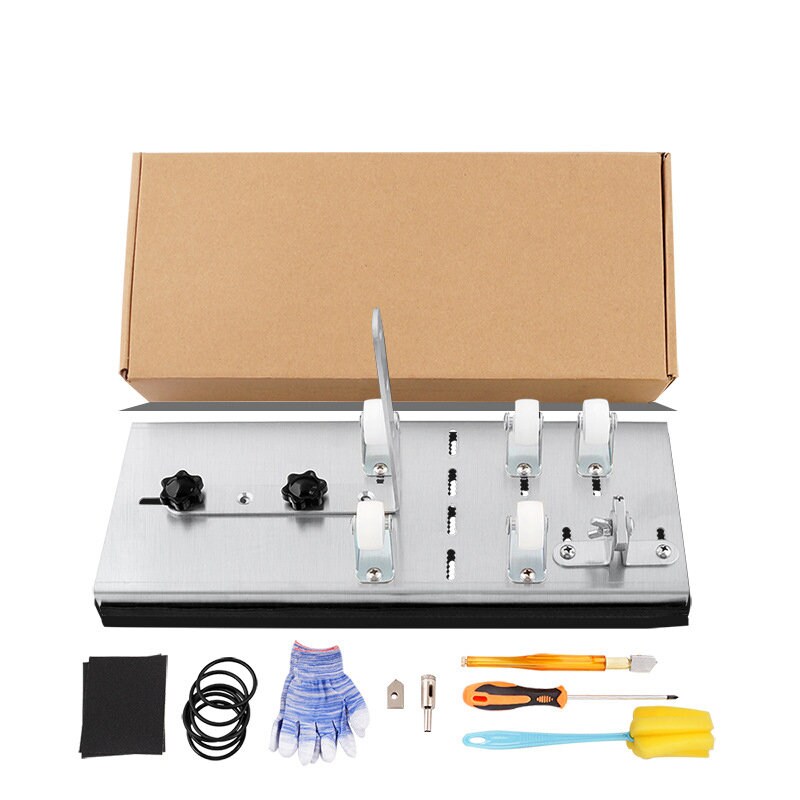 Taglierina Per Bottiglie Di Vetro FIXM | Larghezza Regolabile 9,8-13 Pollici, Kit Completo Con Accessori Per Fai-da-te