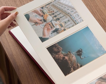 Álbum de fotos personalizado de 6 pulgadas con fotos de 4x6 pulgadas, álbum de fotos personalizado con memoria grabable, regalo de Navidad