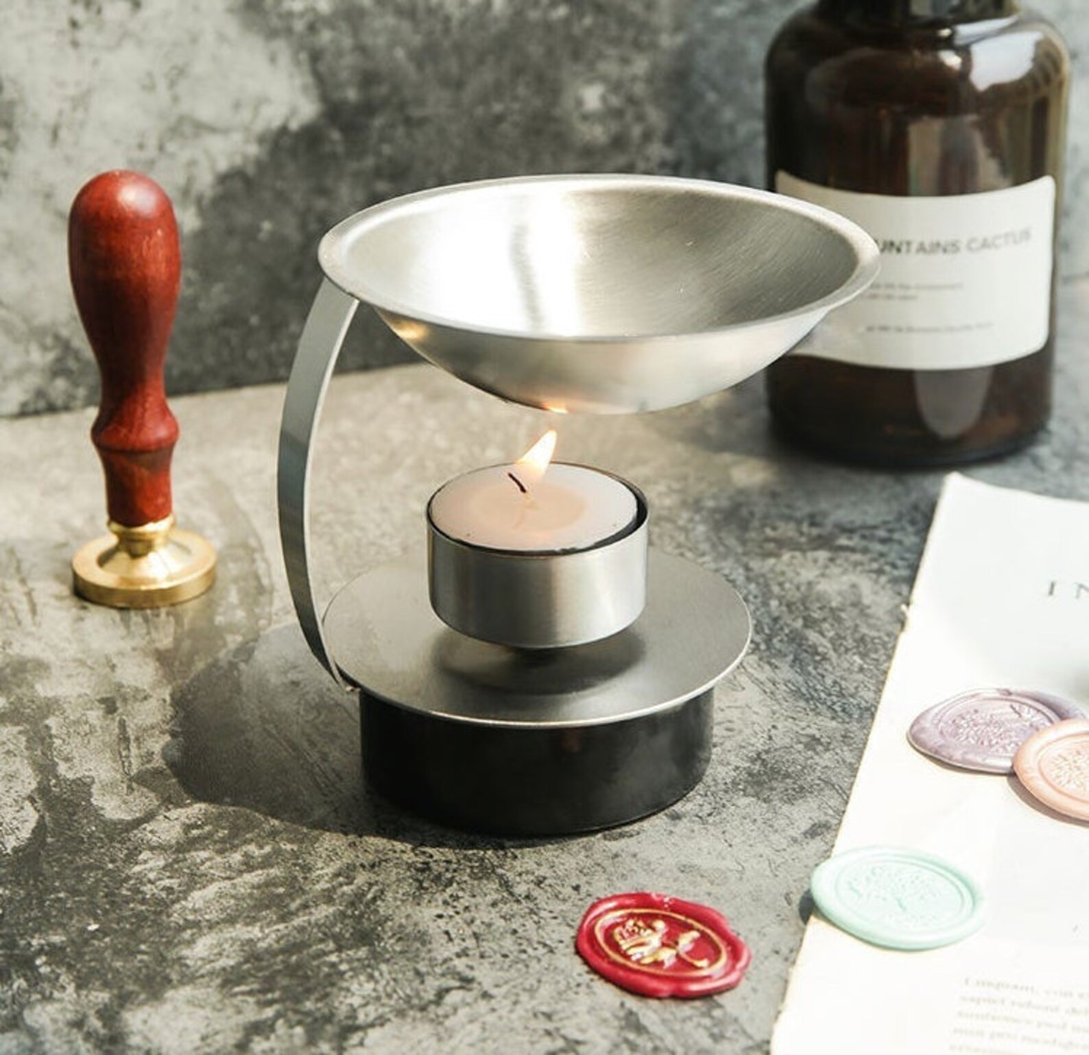 Stainless Steel Wax Sealing Stovewax Melting Potsealing Wax Etsy