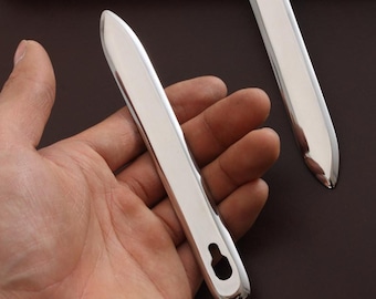 Stainless steel shaping rod, edge trimmer, Hand-polishing of mirror surface, Handmade DIY leather shaping tool