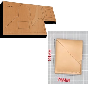 Juego de moldes troquelados para cortar bolsos de cuero, troqueles de cuero personalizados para monederos, herramientas Kraft para manualidades de cuero