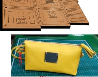 Juego de troqueles para cortar cuero para minibolso de hombro hecho a mano, troquel perforador de cuero personalizado para bolsos hechos a mano, herramienta Kraft para manualidades de cuero