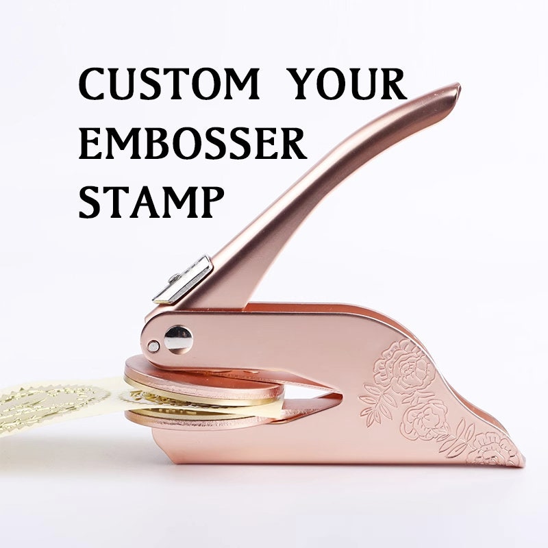 7-colors! Custom Hand Embosser Stamp,personalized Embosser Stamp,logo ...
