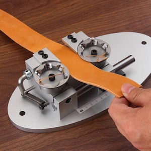 Máquina profesional para cortar rápidamente los bordes de los cinturones, máquina cortadora de bordes de escritorio, herramientas de bricolaje