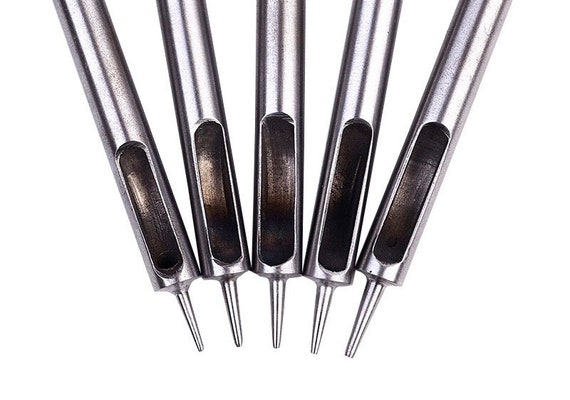 Perforatore Per Cuoio 6 Punte - Utensile Per Pelletteria Con Manico In Legno - Foto 12