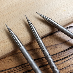 Bolígrafo para posicionamiento de tallado de cuero, utensilios de cuero, lápiz para marcar cuero, herramienta de perforación