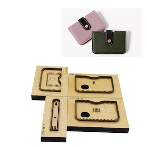 Karte Tasche Benutzerdefinierte Leder Stanzen Set, Mini Geldbörse Leder schneiden sterben Form, Leder Handwerk Kraft-Werkzeug