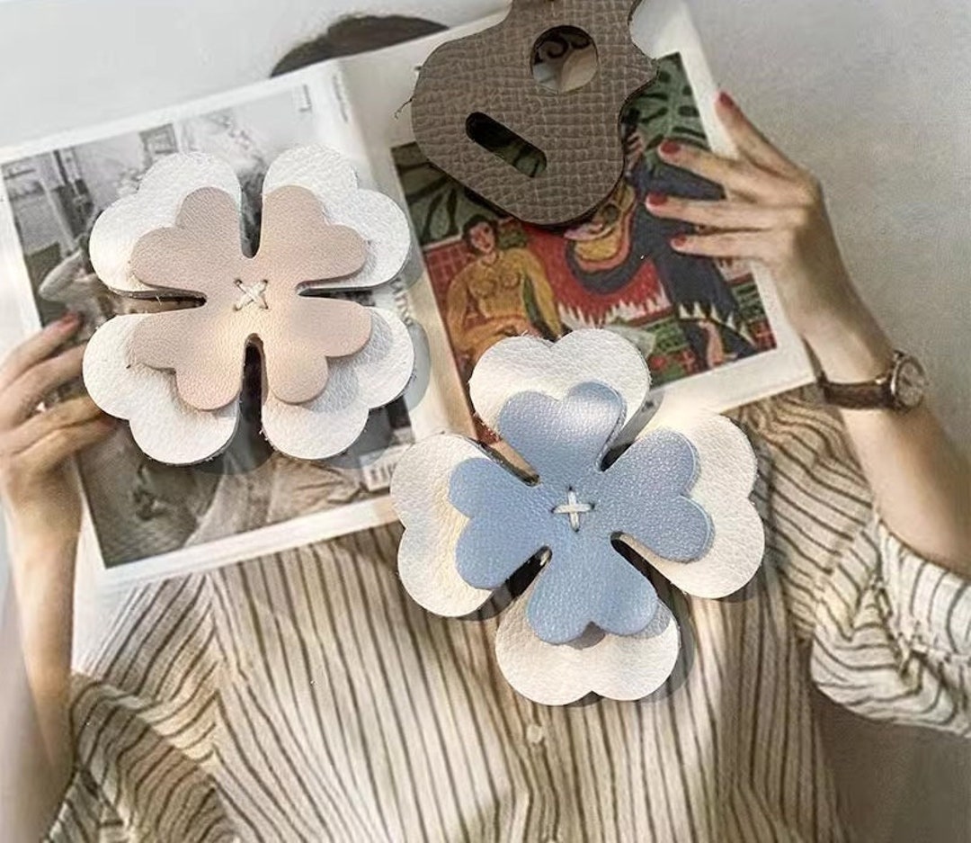 HEEPDD Set Da 7 Fustelle Per Gobba E Goffratura A Forma Di Foglia - Stampo In Legno Per Lavorazione Pelle E Carta, Ideale Per Album E Decorazioni Fai Da Te (A06)