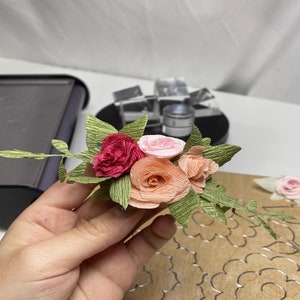 Rose Collection Flower Shape Leather Cutting Die,Rolled Flower Wooden Die Mold