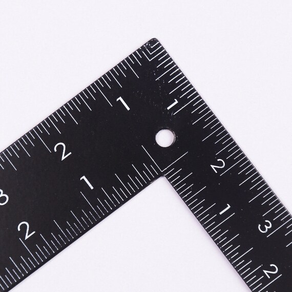 Small Square ruler for leathercraft 3x2 inches or 5x6 cm, Stainless steel  Measuring Tool, Scale Metal ruler, DIY tool, Pocket EDC tool 98944 in  online supermarket