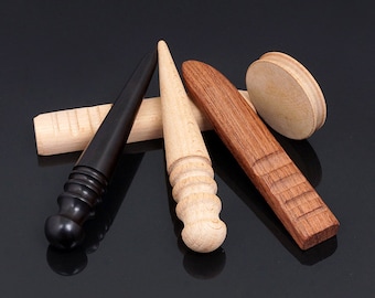 Leather Edge Slicker,Wood Polishing  Leathercraft Hand Tool,Leather Wooden Edge Smooth Burnisher