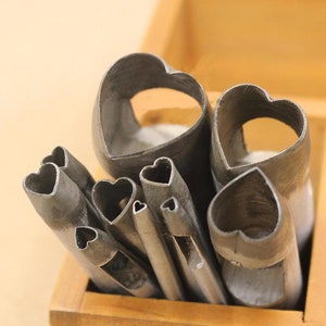 Langlebiger Stahl Locher, Herzform Leder Mini Locher, Loch Leder Handwerk Maker, Lederwerkzeug