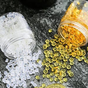 Perline di ceralacca trasparenti e ambrate tra cui scegliere, perline di ceralacca per bottiglie, confezioni regalo per inviti di nozze, perline di ceralacca di colore gradevole