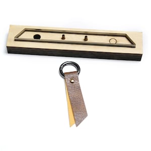 Keychain handle Leather Punch Die Set,DIY Zipper handle Leather Cutting Die Cut Mold,Leather Crafts Kraft Tool,DIY Leather material
