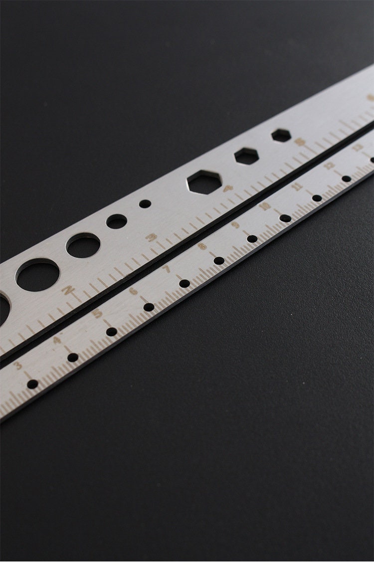 Shaped Ruler, Stainless Steel Multifunctional Ruler, Graduated Ruler ...