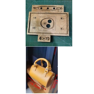 Boston Tasche Benutzerdefinierte Leder Stanzform Set, Mini Handtasche Leder Stanzform, Lederhandwerk Kraft Werkzeug