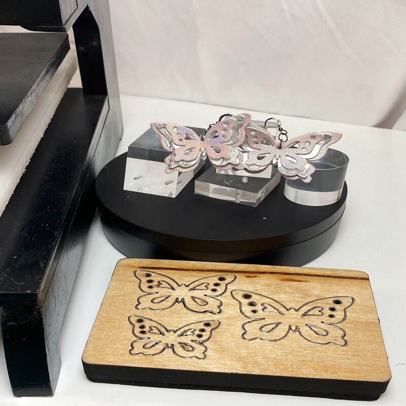 TAOYUN Leder Stanzschablone Schmetterling - 3-teiliges Set