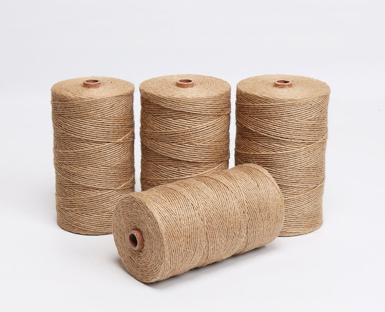 Natural Brown Jute Hemp Rope Twine String Cord Shank Craft String Diy,  Ribbons For Bouquets, Flower Wrapping Paper, Craft Supplies Clearance,  Fabric, Handmade Wedding Bouquets Material, Gift Packaging Materials, Cake  Decor Ribbon 