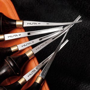 Cuchillo de afilar redondo para cuero, artículos de cuero hechos a mano, herramientas premium, American Leatherworker, afilador de bordes finos para artesanía en cuero.