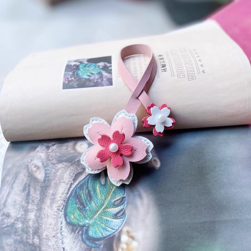 Cherry Blossom Leather Punch Die Cut, Sakura Keychain Leather
