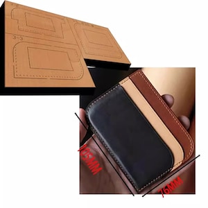 Juego de troqueles y troqueles para hacer bolsas de tarjetas, molde para cortar cuero, herramienta para manualidades de cuero