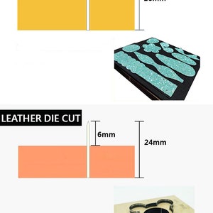 DIY Leather Bracelet Cutting Die Cut Mold Custom,Leather Bracelet Punch Die Set,Leather Crafts Kraft Tool Set image 7