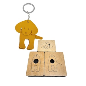 Cute Dog and Cat keychain Leather Punch Die Set,Keychain Leather Cutting Die Cut Mold,Leather Crafts Kraft Tool