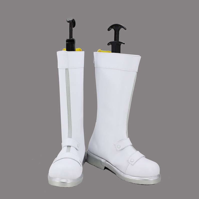 My Hero Boku No Hero Academia Todoroki Shouto Cosplay High Boots Shoes White SZ