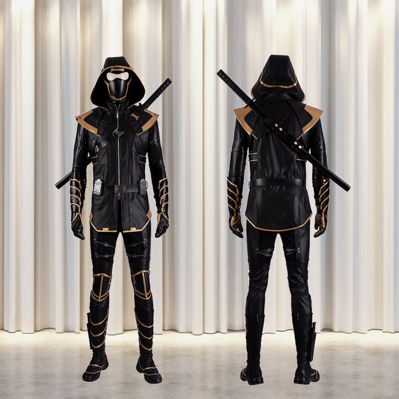 Avengers Endgame Clinton Barton Hawkeye Cosplay Costume Ronin Version