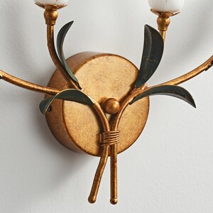 Art Deco Bathroom Vanity Light With White Lily Flower Lamp - Etsy