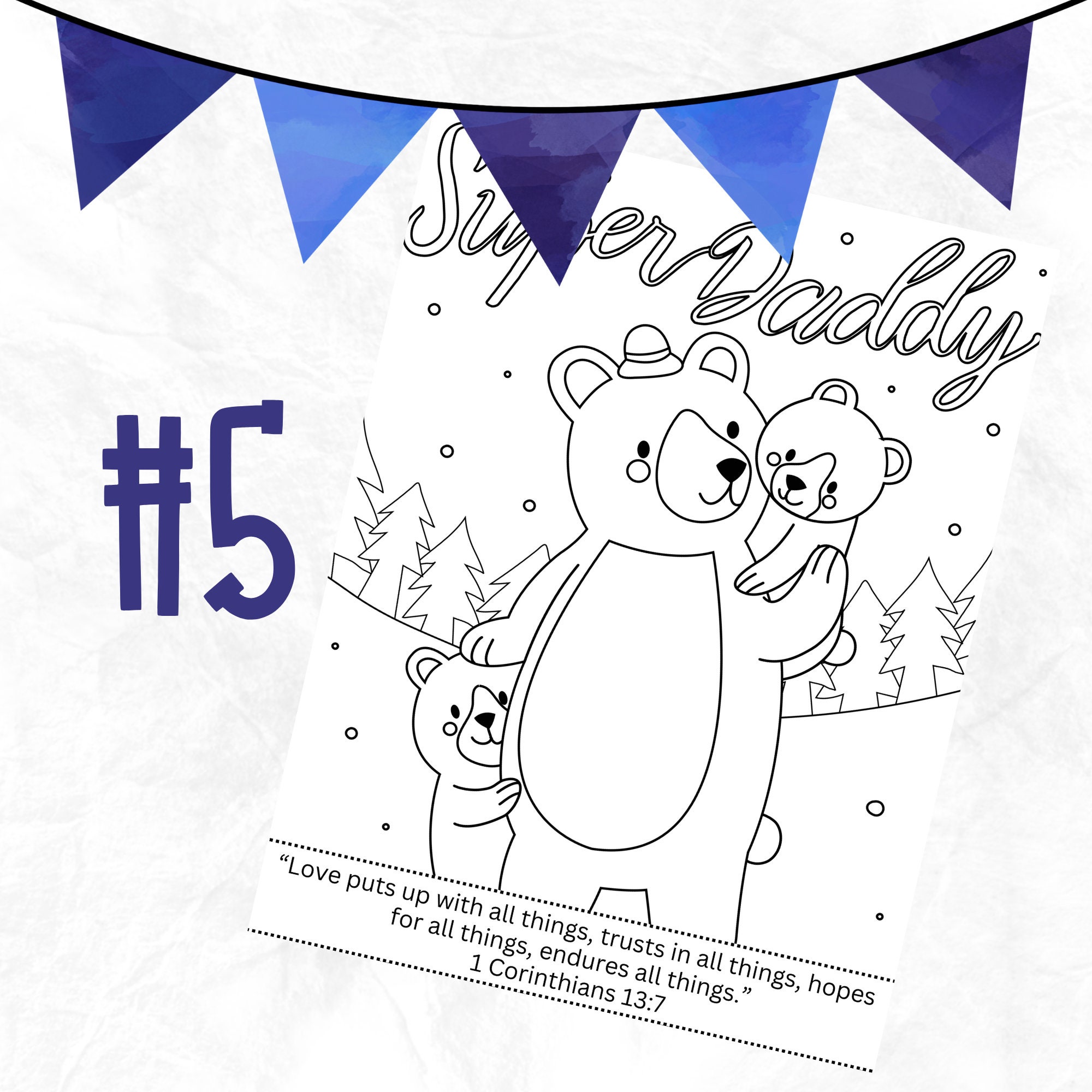 Father's Day Coloring Sheets With Bible Verses Scripture - Etsy