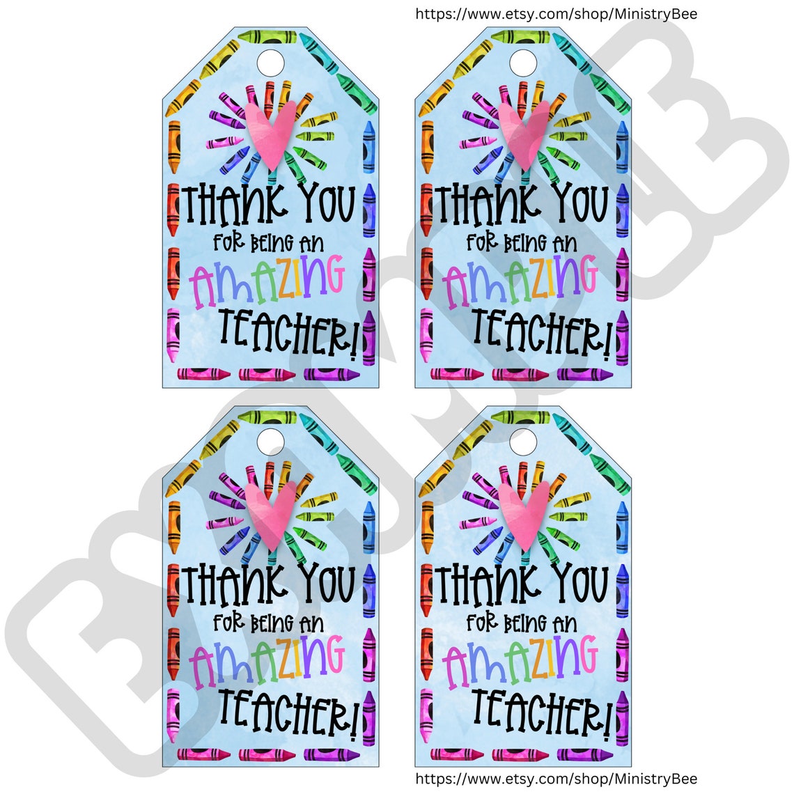 Thank You for Being an AMAZING Teacher Gift Tag, Printable Gift Tag ...