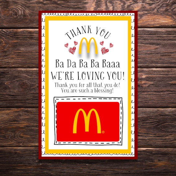 McDonald's Gift Card