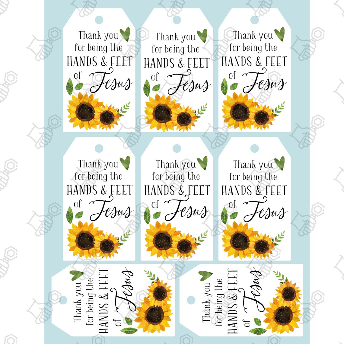 Volunteer Appreciation Thank You Gift Tags - Thank You for Being the ...