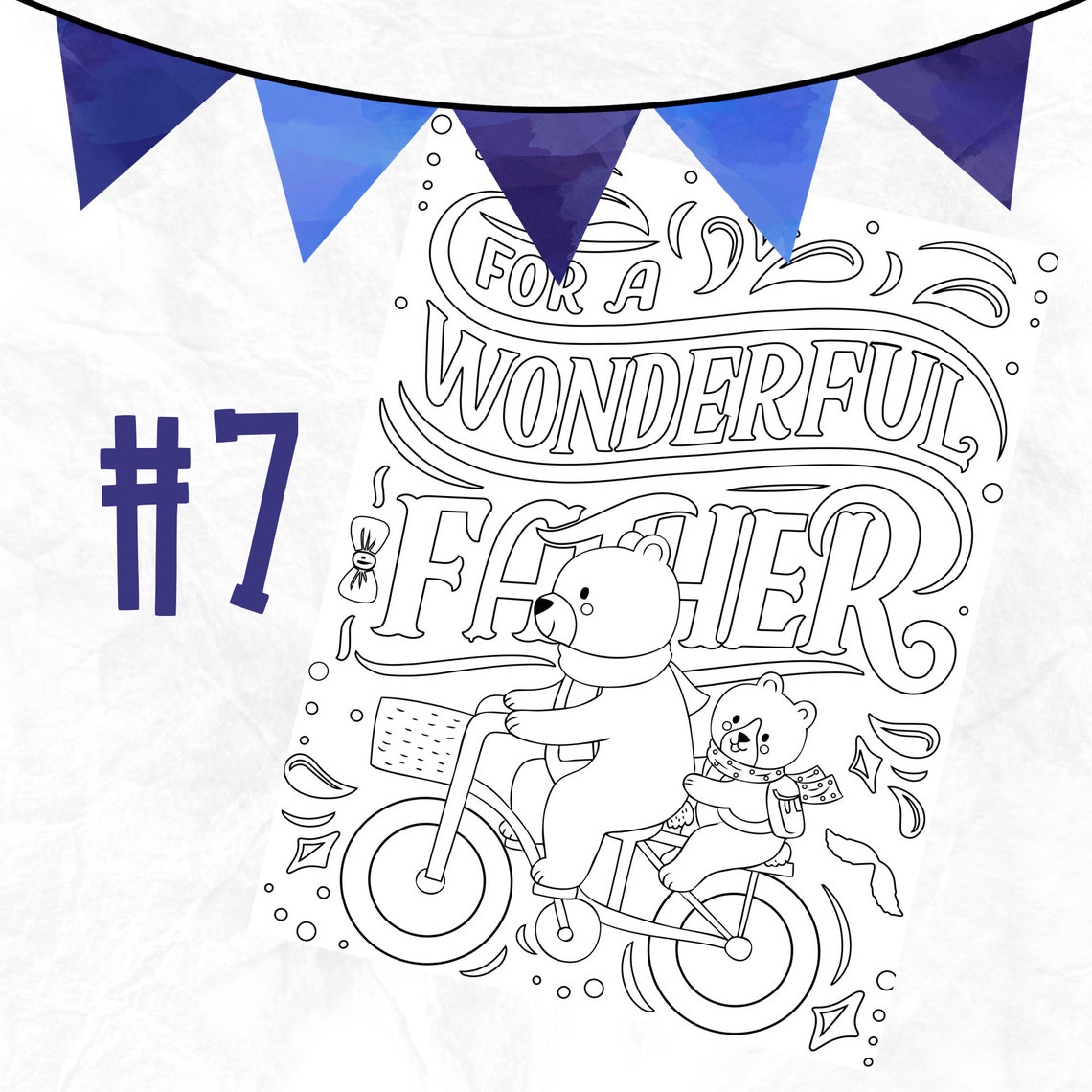 Father's Day Coloring Sheets With Bible Verses Scripture - Etsy