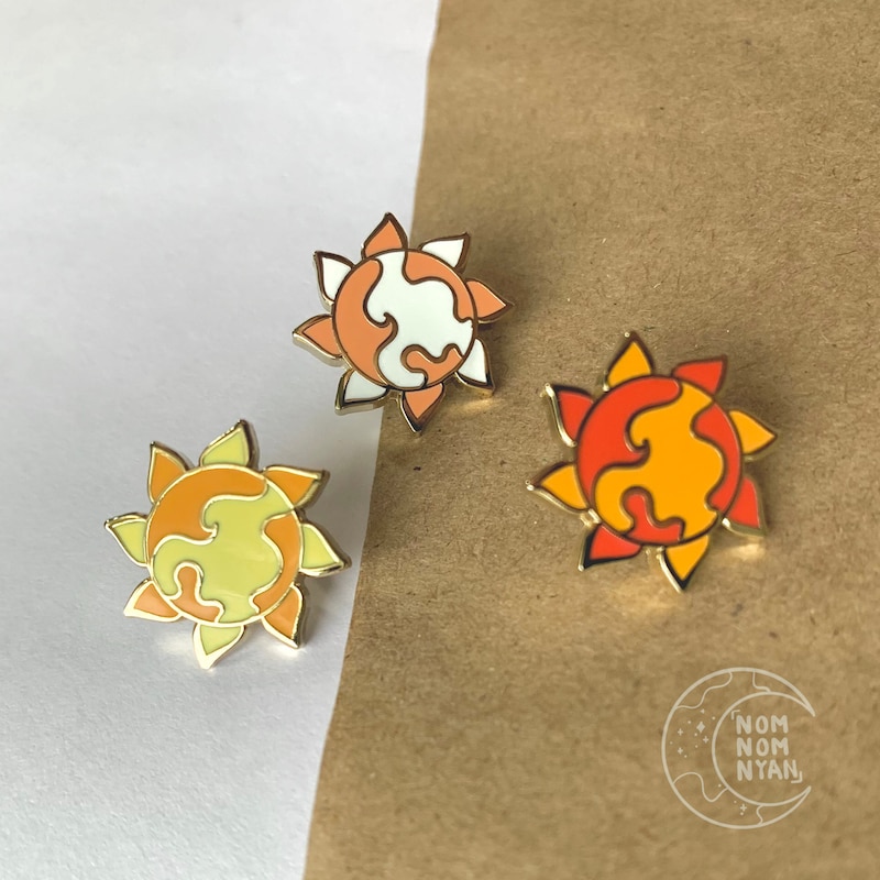 Cute Sun Lapel Pin - Etsy