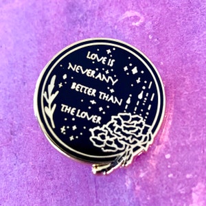 Flower Hard Enamel Pin | Toni Morrison Quote Standing Strong Series