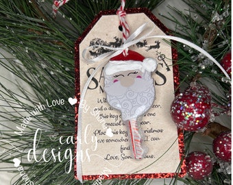 Santa's Magic Key, Christmas Magic, Kids Christmas, House without Chimney, Christmas Ornaments, Christmas Decor. Gift for children