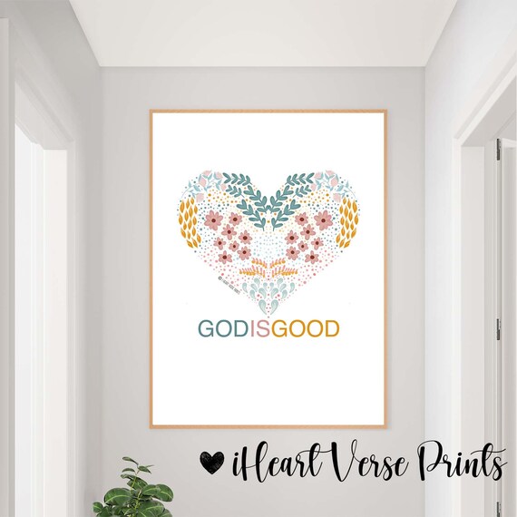 God is Good Wall Art Print 8 X 10 Bible Verse Digital - Etsy