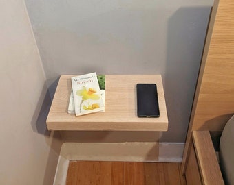 Floating minimalist nightstand - bedside table