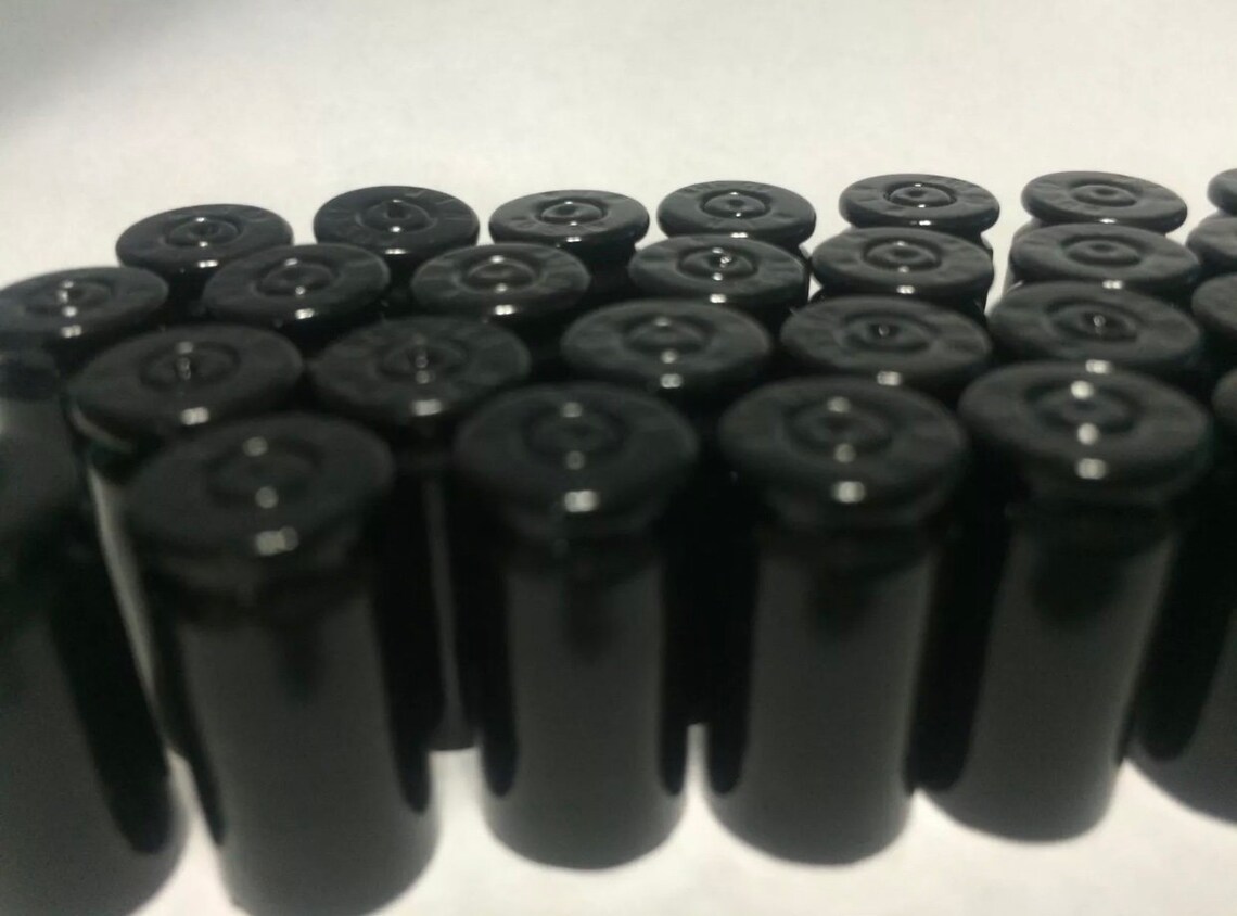 5 Gloss Black Bullet Valve Stem Caps Etsy