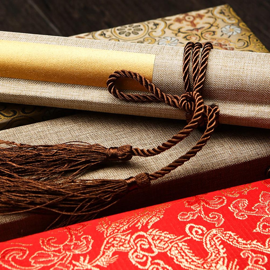Custom Blank Chinese Scroll Rice Paper and Silk Painting Xuan Scroll ...