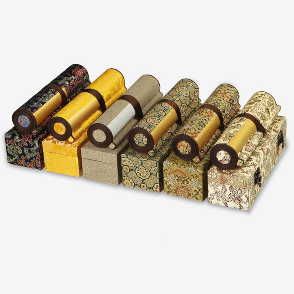 カスタム空白の中国巻物ライスペーパーとシルク絵画Xuanスクロール